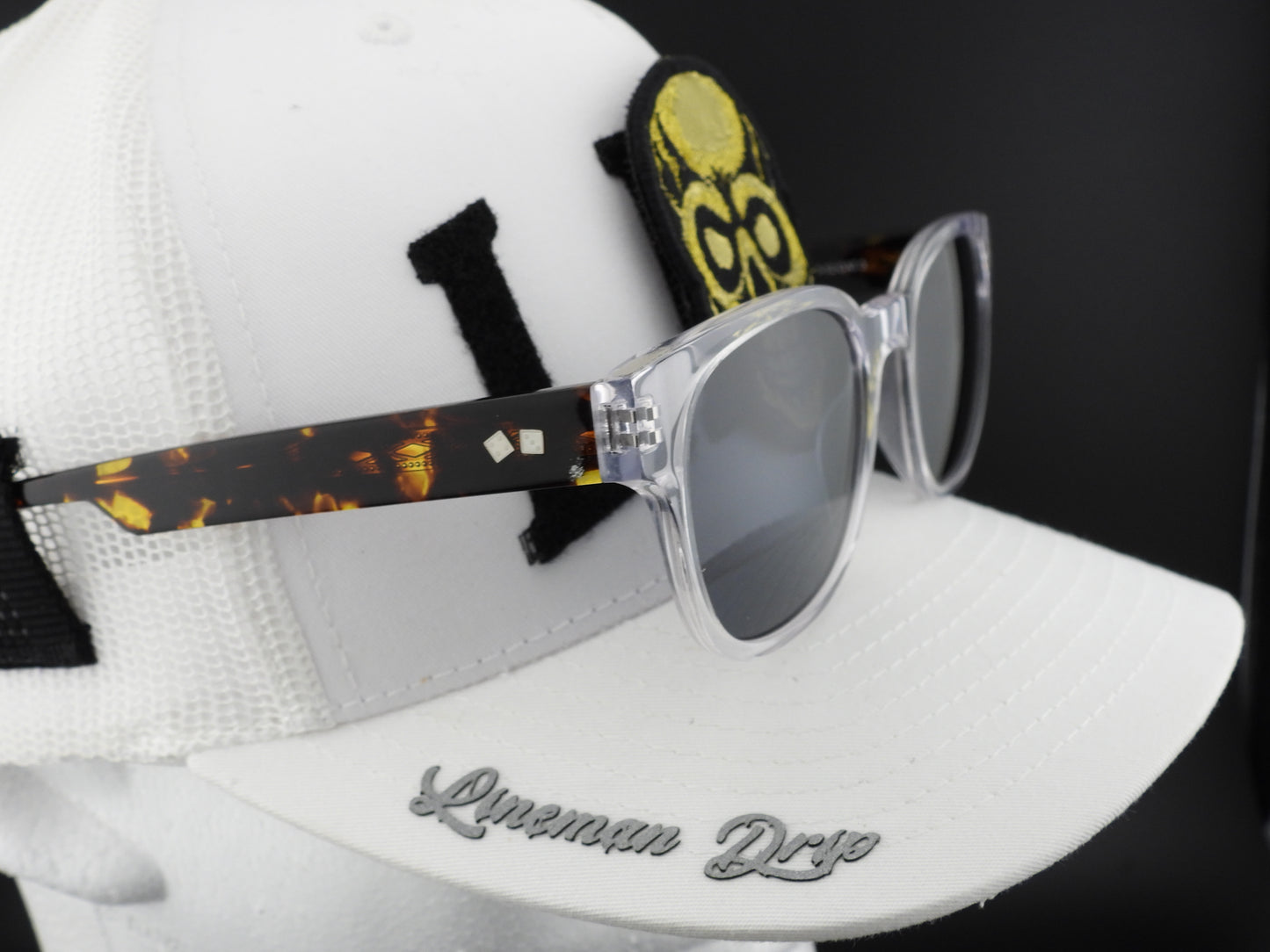 Velcro LMG (Line “MAN” Gear) SnapBack W/ Sunglass Straps